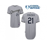 Youth Chicago White Sox #21 Todd Frazier Grey Road Cool Base Stitched MLB Jersey