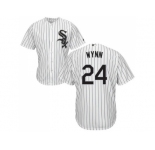 Youth Chicago White Sox #24 Early Wynn White(Black Strip) Home Cool Base Stitched MLB Jersey