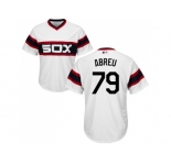 Youth Chicago White Sox #79 Jose Abreu White Alternate Home Cool Base Stitched MLB Jersey