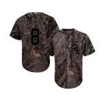 Youth Chicago White Sox #8 Bo Jackson Camo Realtree Collection Cool Base Stitched MLB Jersey