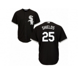 Youth Majestic Chicago White Sox #25 James Shields Authentic Black Alternate Home Cool Base MLB Jersey