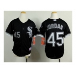 Youth mlb jerseys chicago white sox #45 jordan black