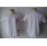 MLB Women Jerseys Chicago white sox blank white[pink strip]