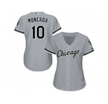 Women Chicago White Sox #10 Yoan Moncada Grey Road Stitched MLB Jersey
