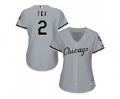 Women's Chicago White Sox #2 Nellie Fox Grey Road Stitched MLB Jersey