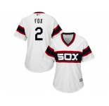 Women's Chicago White Sox #2 Nellie Fox White Alternate Home Stitched MLB Jersey