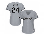 Women's Chicago White Sox #24 Early Wynn Grey Road Stitched MLB Jersey