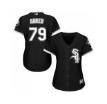 Women's Chicago White Sox #79 Jose Abreu Black Alternate Stitched MLB Jersey