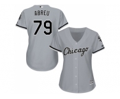 Women's Chicago White Sox #79 Jose Abreu Grey Road Stitched MLB Jersey