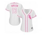 Women's Majestic Chicago White Sox #13 Ozzie Guillen Authentic White Fashion Cool Base MLB Jersey