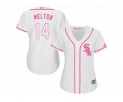 Women's Majestic Chicago White Sox #14 Bill Melton Authentic White Fashion Cool Base MLB Jersey