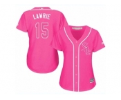 Women's Majestic Chicago White Sox #15 Brett Lawrie Replica Pink Fashion Cool Base MLB Jersey