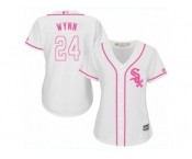 Women's Majestic Chicago White Sox #24 Early Wynn Authentic White Fashion Cool Base MLB Jersey