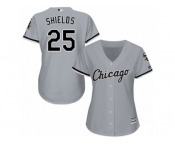 Women's Majestic Chicago White Sox #25 James Shields Replica Grey Road Cool Base MLB Jersey