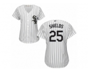 Women's Majestic Chicago White Sox #25 James Shields Replica White Home Cool Base MLB Jersey