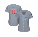 Women Chicago Cubs #11 Yu Darvish Grey Road Stitched MLB Jersey