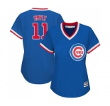 Women's Majestic Chicago Cubs #11 Drew Smyly Authentic Royal Blue Cooperstown MLB Jersey