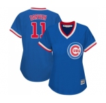 Women's Majestic Chicago Cubs #11 Yu Darvish Authentic Royal Blue Cooperstown MLB Jerse
