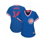 Women's Majestic Chicago Cubs #14 Ernie Banks Authentic Royal Blue Cooperstown MLB Jersey