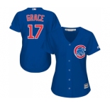 Women's Majestic Chicago Cubs #17 Mark Grace Authentic Royal Blue Alternate MLB Jersey