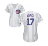 Women's Majestic Chicago Cubs #17 Mark Grace Authentic White Home Cool Base MLB Jersey
