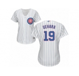 Women's Majestic Chicago Cubs #19 Koji Uehara Authentic White Home Cool Base MLB Jersey