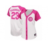 Women's Majestic Chicago Cubs #23 Ryne Sandberg Replica White