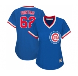 Women's Majestic Chicago Cubs #62 Jose Quintana Authentic Royal Blue Cooperstown MLB Jersey