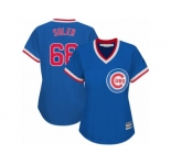 Women's Majestic Chicago Cubs #68 Jorge Soler Authentic Royal Blue Cooperstown MLB Jersey
