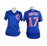women mlb jerseys chicago cubs #17 bryant blue[bryant]