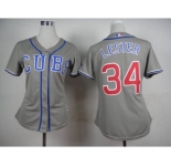 women mlb jerseys chicago cubs #34 lester grey[lester]