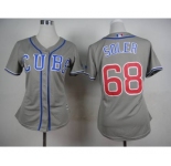 women mlb jerseys chicago cubs #68 soler grey