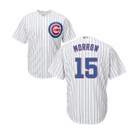 Youth Majestic Chicago Cubs #15 Brandon Morrow Authentic White Home Cool Base MLB Jersey