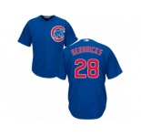 Youth Majestic Chicago Cubs #28 Kyle Hendricks Authentic Royal Blue Alternate Cool Base MLB Jersey