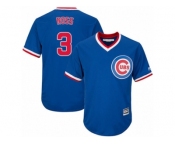 Youth Majestic Chicago Cubs #3 David Ross Authentic Royal Blue Cooperstown Cool Base MLB Jersey
