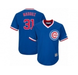 Youth Majestic Chicago Cubs #31 Greg Maddux Authentic Royal Blue Cooperstown Cool Base MLB Jersey