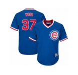 Youth Majestic Chicago Cubs #37 Travis Wood Authentic Royal Blue Cooperstown Cool Base MLB Jersey