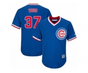 Youth Majestic Chicago Cubs #37 Travis Wood Authentic Royal Blue Cooperstown Cool Base MLB Jersey
