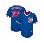 Youth Majestic Chicago Cubs #38 Mike Montgomery Authentic Royal Blue Cooperstown Cool Base MLB Jersey