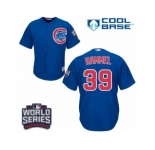 Youth Majestic Chicago Cubs #39 Jason Hammel Authentic Royal Blue Alternate 2016 World Series Bound Cool Base MLB Jersey
