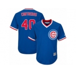 Youth Majestic Chicago Cubs #40 Willson Contreras Authentic Royal Blue Cooperstown Cool Base MLB Jersey