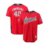 Youth Majestic Chicago Cubs #40 Willson Contreras Game Red National League 2018 MLB All-Star MLB Jersey