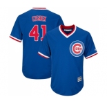 Youth Majestic Chicago Cubs #41 Steve Cishek Authentic Royal Blue Cooperstown Cool Base MLB Jersey