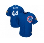 Youth Majestic Chicago Cubs #44 Anthony Rizzo Authentic Royal Blue 2017 Spring Training Cool Base MLB Jersey