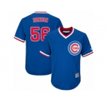 Youth Majestic Chicago Cubs #56 Hector Rondon Authentic Royal Blue Cooperstown Cool Base MLB Jersey