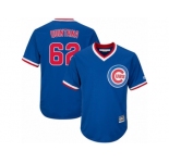 Youth Majestic Chicago Cubs #62 Jose Quintana Authentic Royal Blue Cooperstown Cool Base MLB Jersey