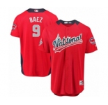 Youth Majestic Chicago Cubs #9 Javier Baez Game Red National League 2018 MLB All-Star MLB Jersey