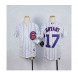 youth mlb jerseys chicago cubs #17 bryant white(blue strip)[bryant]