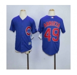 youth mlb jerseys chicago cubs #49 arrieta blue