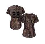 Women Baltimore Orioles #22 Jim Palmer Camo Realtree Collection Cool Base Stitched MLB Jersey